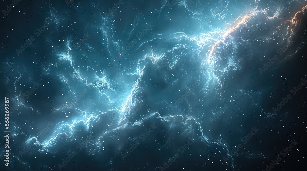 Poster Abstract Data Nebula. Generative AI.