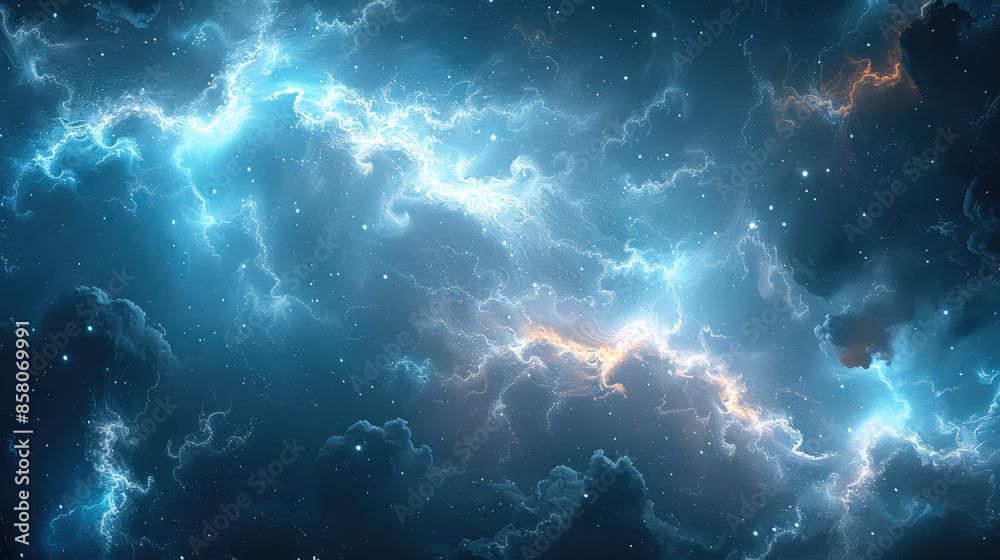 Poster Abstract Data Nebula. Generative AI.