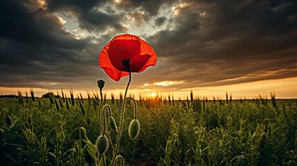 red poppy field