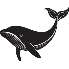 illustration of a cartoon whale