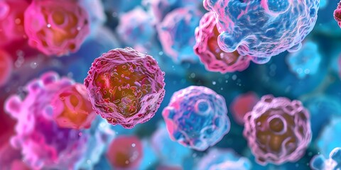 Visualization of Bacteria on Oral Mucosa Squamous Cells at the Microscopic Level. Concept Microscopic Imaging, Bacterial Colonization, Oral Mucosa, Squamous Cells, Microbiology Research