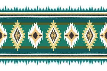 Navajo tribal vector seamless pattern. Native American ornament. Ethnic South Western decor style. Boho geometric ornament. Vector seamless pattern. Mexican blanket, rug. Woven carpet illustration.