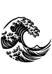 Sea Waves SVG, Ocean Waves SVG, Hawaii SVG, Surfing SVG, Sea Waves Silhouette, Sea Waves Logo, Vector, Clipart, Cut file for Cricut SVG, JPG, PNG