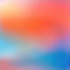 Obraz premium A vibrant gradient background featuring smooth transitions between pink, blue, and orange hues, perfect for modern and creative design projects.