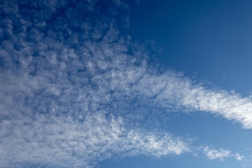 Blue skies in sunny weather