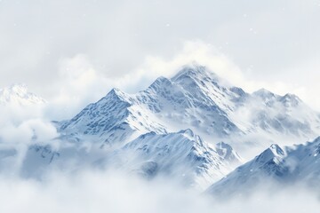 Snowy Mountain Peaks