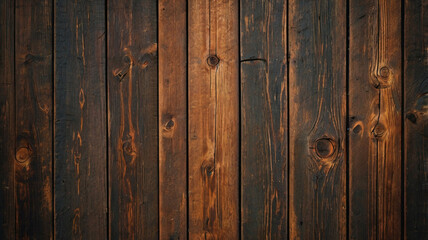 Fototapeta premium Fondo de tablón de madera de color marrón oscuro, papel tapiz. Antiguo fondo de madera con textura oscura grunge, la superficie de la antigua textura de madera marrón, vista superior de paneles.