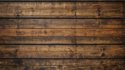 Naklejka premium Fondo de tablón de madera de color marrón oscuro, papel tapiz. Antiguo fondo de madera con textura oscura grunge, la superficie de la antigua textura de madera marrón, vista superior de paneles.