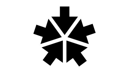 meeting emblem, black isolated silhouette