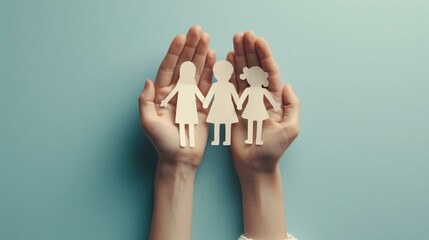 Hands Protecting Family.
