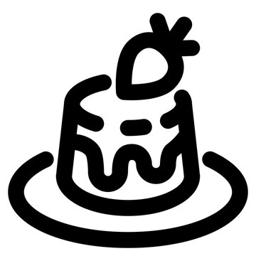 recommend clip art: Pudding Cake Icon
