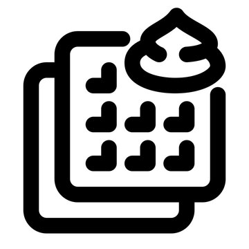 recommend clip art: Waffle Icon