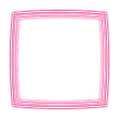 pink square frame curve and light neon