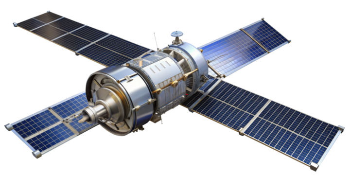satellite isolated on transparent background