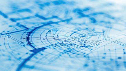 Blueprints Abstract Close-Up