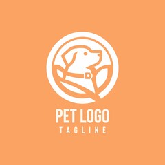 Dog Pet Logo Friendly, approachable, cute, and lovable, perfect for pet lovers, animals, furry friends, and companions dog logo, Dog lover.