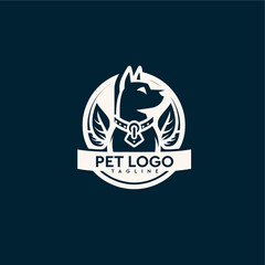 Dog Pet Logo Friendly, approachable, cute, and lovable, perfect for pet lovers, animals, furry friends, and companions dog logo, Dog lover.