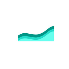 wave background vector abstract