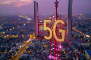 Advancements in Connectivity. 5G technology revolutionizing wireless communications