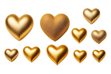 Fototapeta premium golden hearts