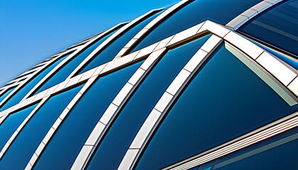 Modern Architectural Detail - A close-up of modern architectural detail, showcasing contemporary design and innovation,Generative AI