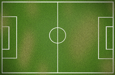 Football or soccer pitch that represented football fever and generations of football fans