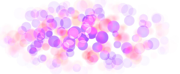 Bokeh circles glowing flare on transparent backgrounds png