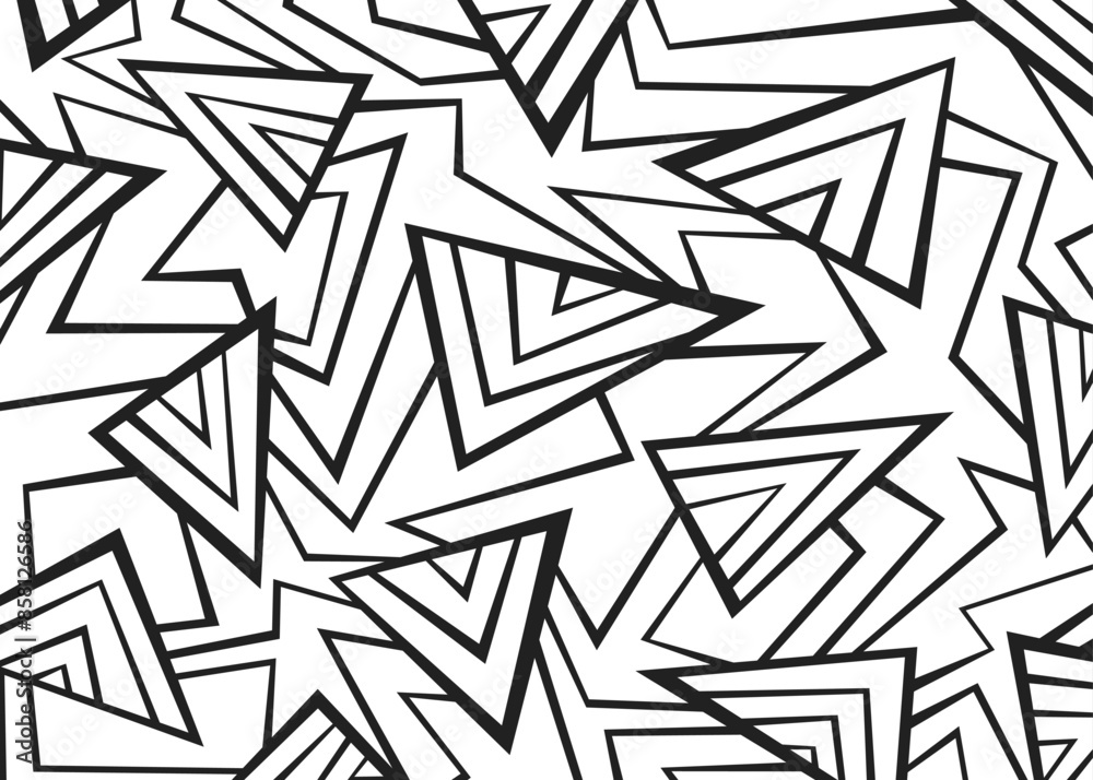 Poster abstract background with irregular triangle and geometric lines pattern
