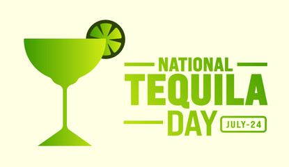 National Tequila Day background template. Holiday concept. Use to background, banner, placard, card, and poster design template with text inscription and standard color. vector illustration.