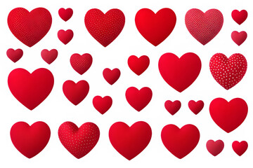 red hearts