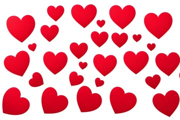 red hearts
