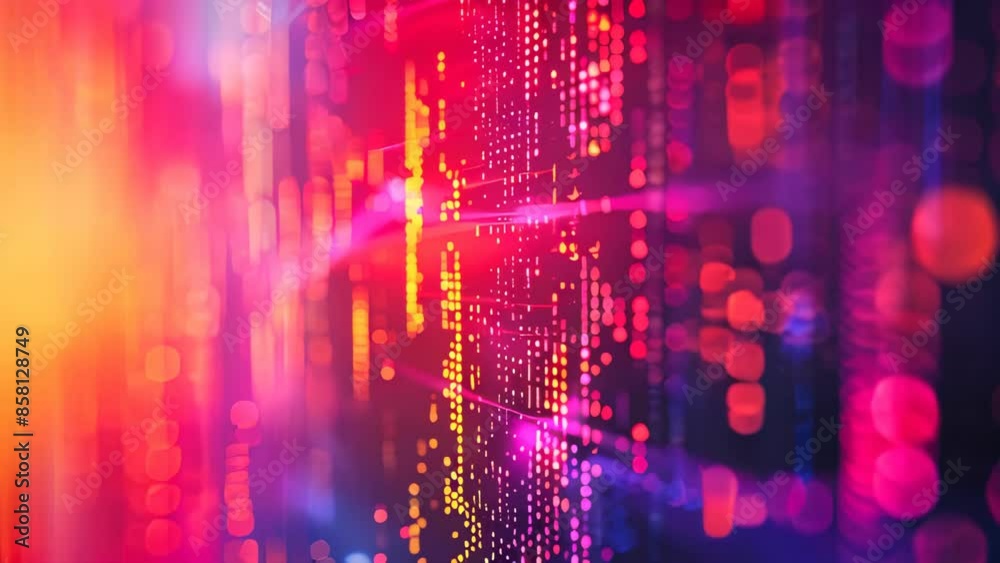 Poster abstract background of generic computer code. data and technology concept animation.