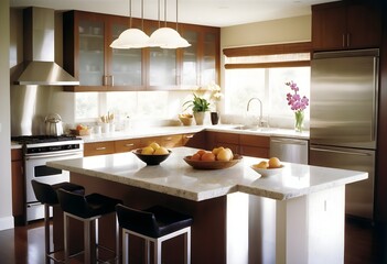 High-End Kitchen & Dining Area