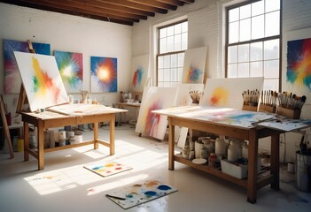 Creative Workspace - Art Studio with Fresh Start