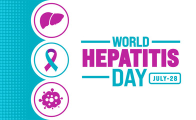 World Hepatitis Day background template. Holiday concept. Use to background, banner, placard, card, and poster design template.