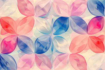 Delicate geometric vector pattern in pastel tones, minimalistic and elegant,