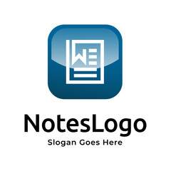 notepad vector, icon or logo sign symbol illustration