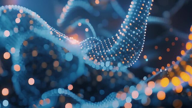 A mosaic of small dots between cells serving as communication portals and coordinating cell behavior.