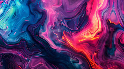 a colorful swirls of paint