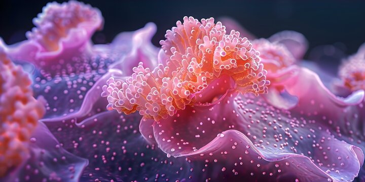 Composition of squamous cells in the basal mucosa layer of human epithelial cells. Concept Human Epithelial Cells, Basal Mucosa Layer, Squamous Cells, Cellular Composition, Histology