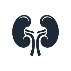 kidney organ health logo vector illustration template design