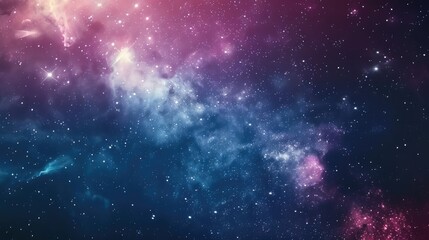 Obraz premium Celestial abstract space background featuring shimmering stars and ethereal nebulae, perfect for cosmic-themed designs.
