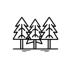 Tree Icon, Forest Icon, Christmas Tree icon, Tree SVG, Tree Illustration, Tree Vector, Forest Icon, Nature Icon, Landscape icons, Farm Icon, Land icon, Mountain Icon, forest svg, camping svg, nature s