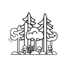 Tree Icon, Forest Icon, Christmas Tree icon, Tree SVG, Tree Illustration, Tree Vector, Forest Icon, Nature Icon, Landscape icons, Farm Icon, Land icon, Mountain Icon, forest svg, camping svg, nature s