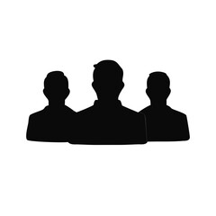 silhouette business people team
