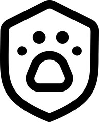 Shield Animal icon vector illustration asset element