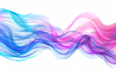 Colorful Abstract Flow on White Background