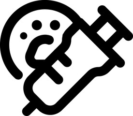 Vaccine icon vector illustration asset element