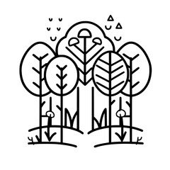 Tree Icon, Forest Icon, Christmas Tree icon, Tree SVG, Tree Illustration, Tree Vector, Forest Icon, Nature Icon, Landscape icons, Farm Icon, Land icon, Mountain Icon, forest svg, camping svg, nature s