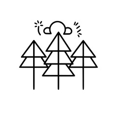 Tree Icon, Forest Icon, Christmas Tree icon, Tree SVG, Tree Illustration, Tree Vector, Forest Icon, Nature Icon, Landscape icons, Farm Icon, Land icon, Mountain Icon, forest svg, camping svg, nature s